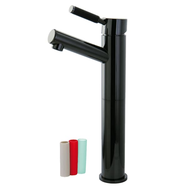 NS8410DKL Single-Handle Vessel Sink Faucet, Black Stainless Steel